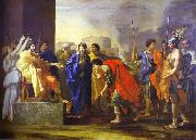 Nicolas Poussin The Continence of Scipio, oil painting